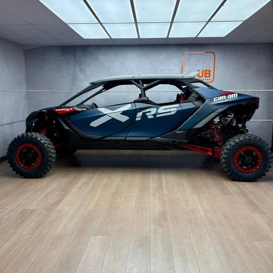 New 2025 Can-Am Maverick R MAX X RS DCT with Smart Shox- Dusty Blue / Legion Red - UB Leisure New 2025 Can-Am Maverick R MAX X RS DCT with Smart Shox- Dusty Blue / Legion Red - UB Leisure
