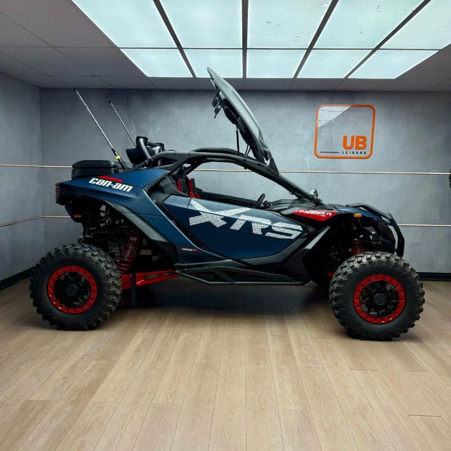 New 2025 Can-Am Maverick R X RS DCT with Smart Shox- Dusty Blue / Legion Red - UB Leisure New 2025 Can-Am Maverick R X RS DCT with Smart Shox- Dusty Blue / Legion Red - UB Leisure