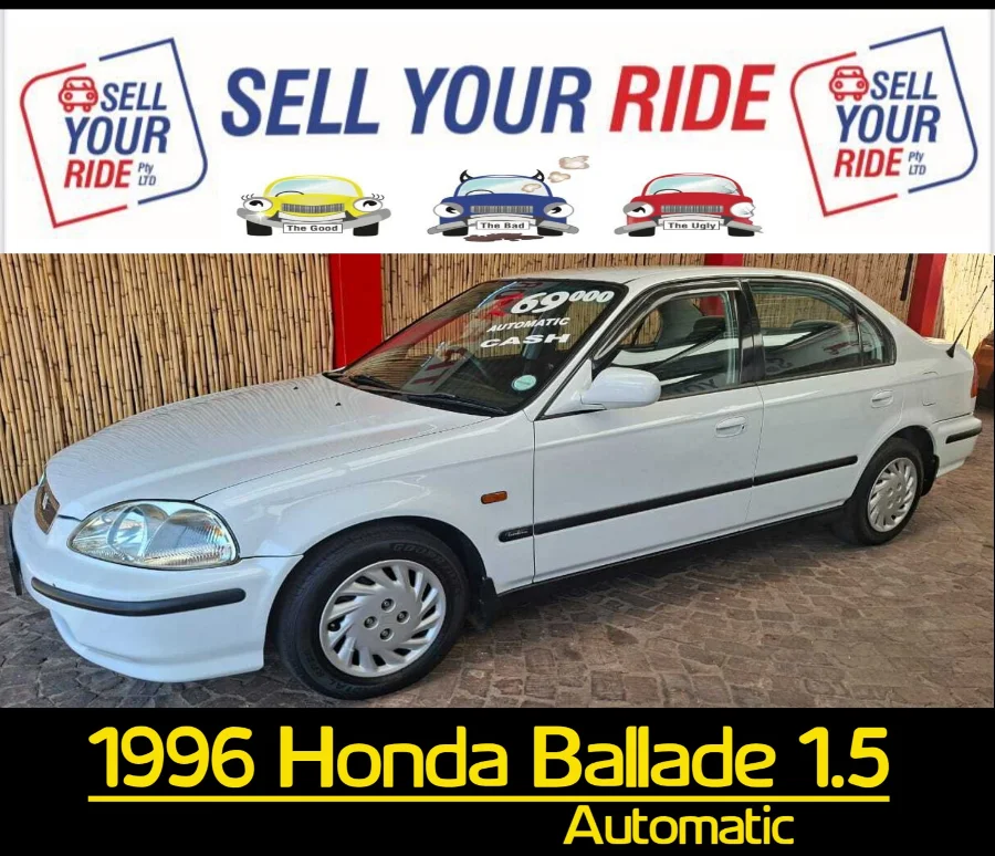 Used 1996 Honda Ballade 1.5 Elegance auto - Sell Your Ride Used 1996 Honda Ballade 1.5 Elegance auto - Sell Your Ride