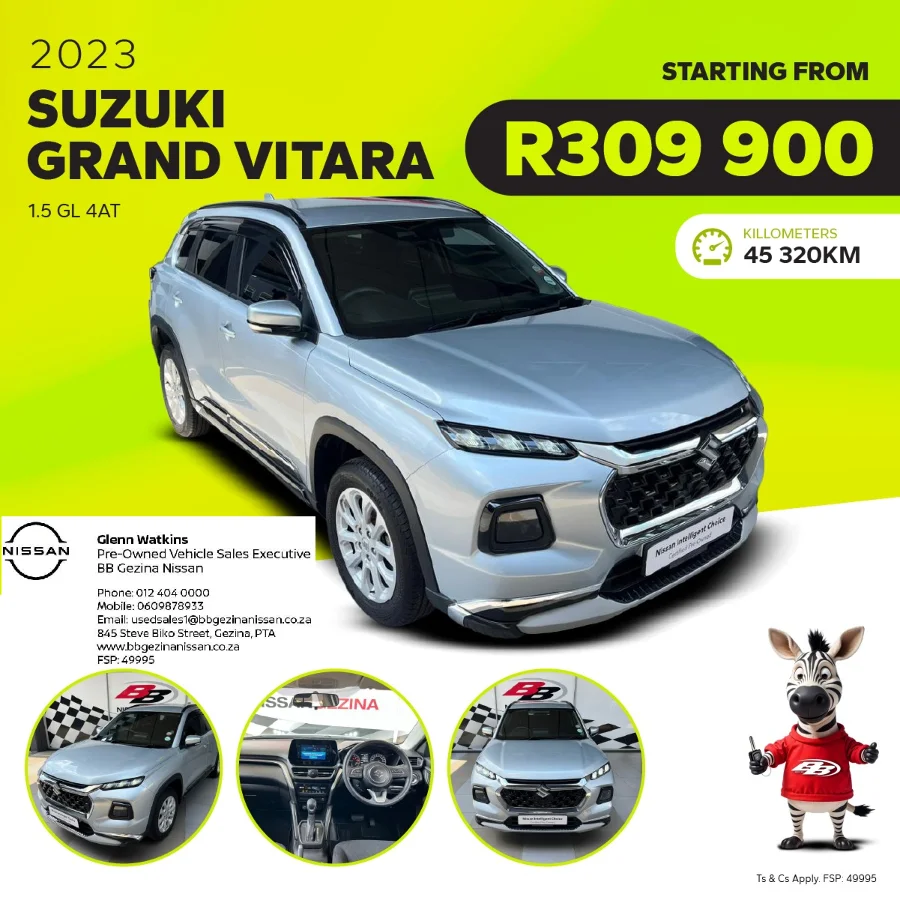 New 2023 Suzuki Grand Vitara 1.5 GL auto - Private Seller New 2023 Suzuki Grand Vitara 1.5 GL auto - Private Seller