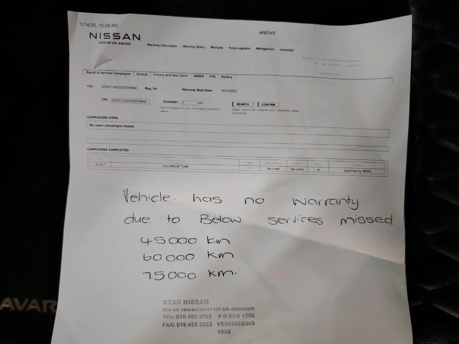 Used 2022 Nissan Navara 2.5DDTi double cab Pro-2X - BOTHA AND DEYSEL EXECUTIVE MOTORS