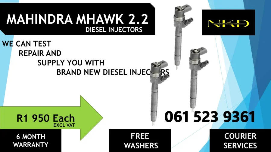 MAHINDRA DIESEL INJECTORS FOR SALE OR RECON NATIONWIDE - Private Seller MAHINDRA DIESEL INJECTORS FOR SALE OR RECON NATIONWIDE - Private Seller