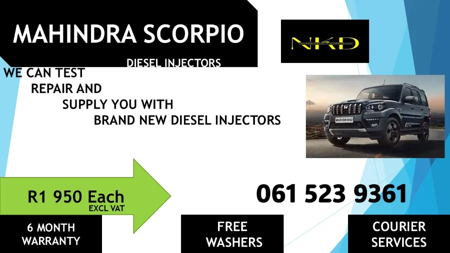 MAHINDRA DIESEL INJECTORS FOR SALE OR RECON NATIONWIDE - Private Seller MAHINDRA DIESEL INJECTORS FOR SALE OR RECON NATIONWIDE - Private Seller