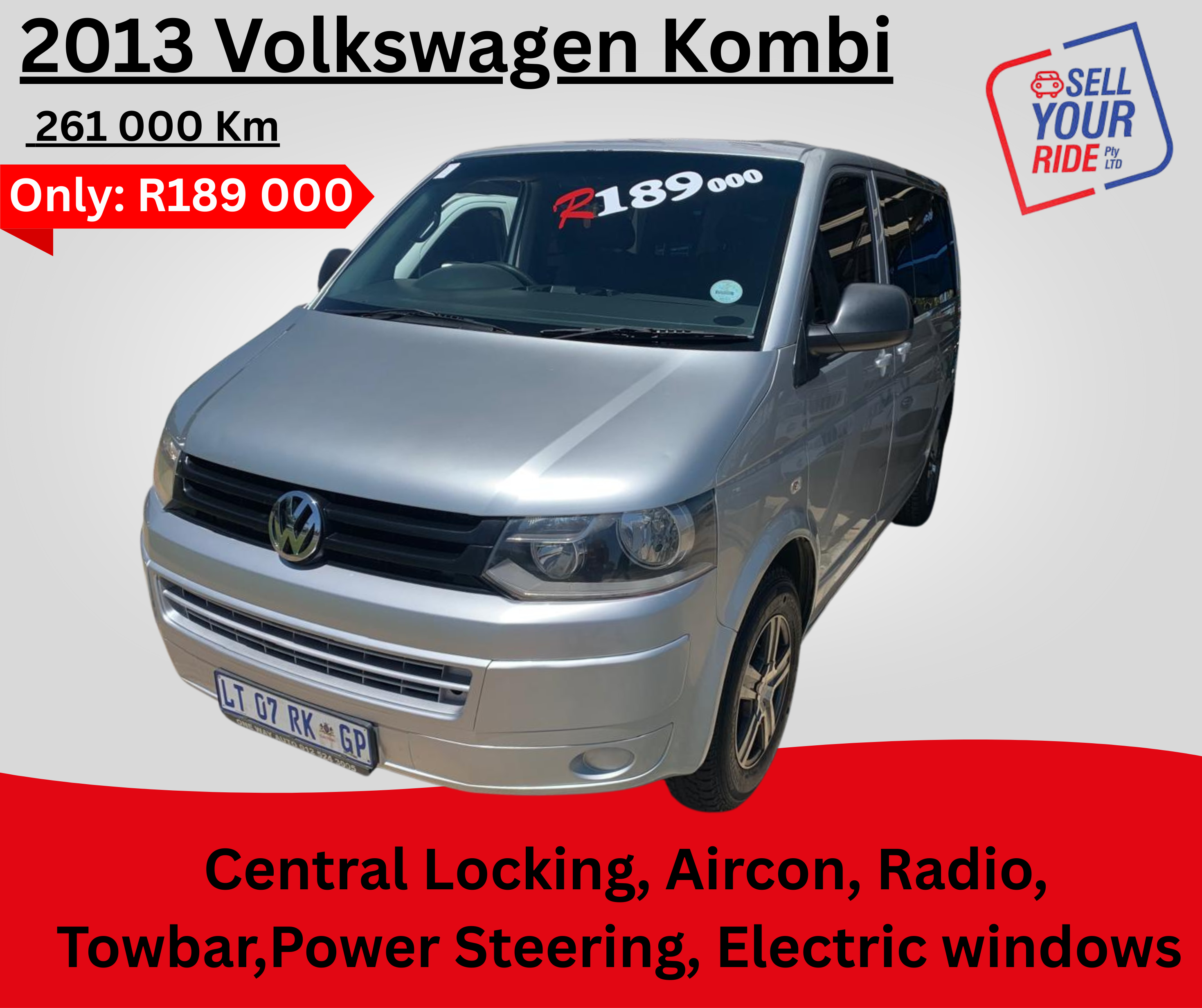 Used 2013 Volkswagen Kombi 2.0TDI 103kW SWB Trendline auto