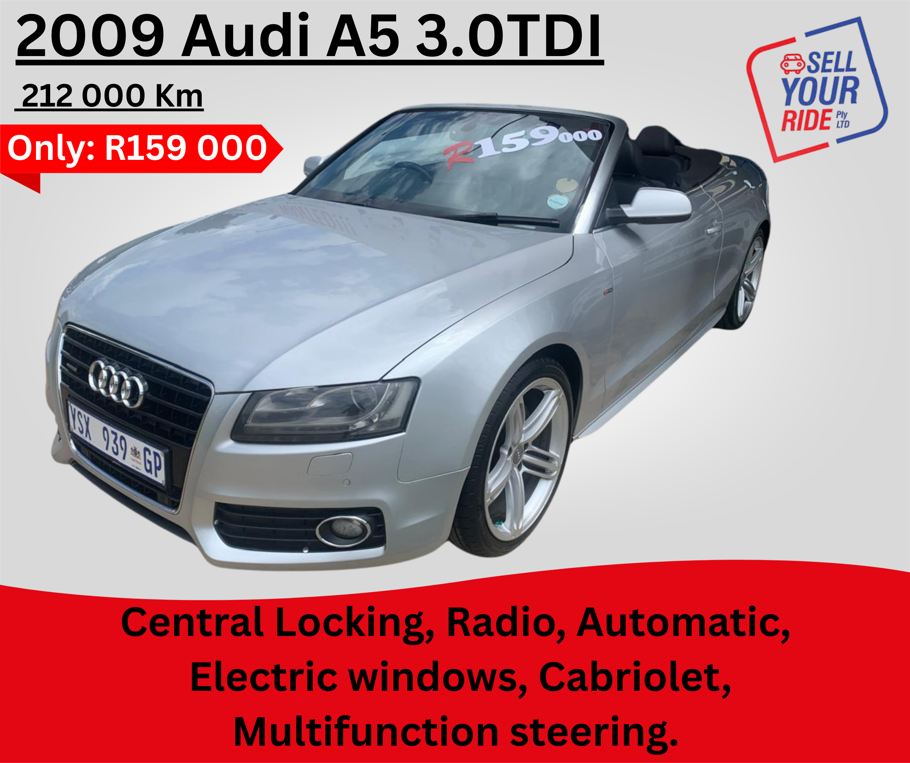 Used 2009 Audi A5 cabriolet 3.0TDI quattro