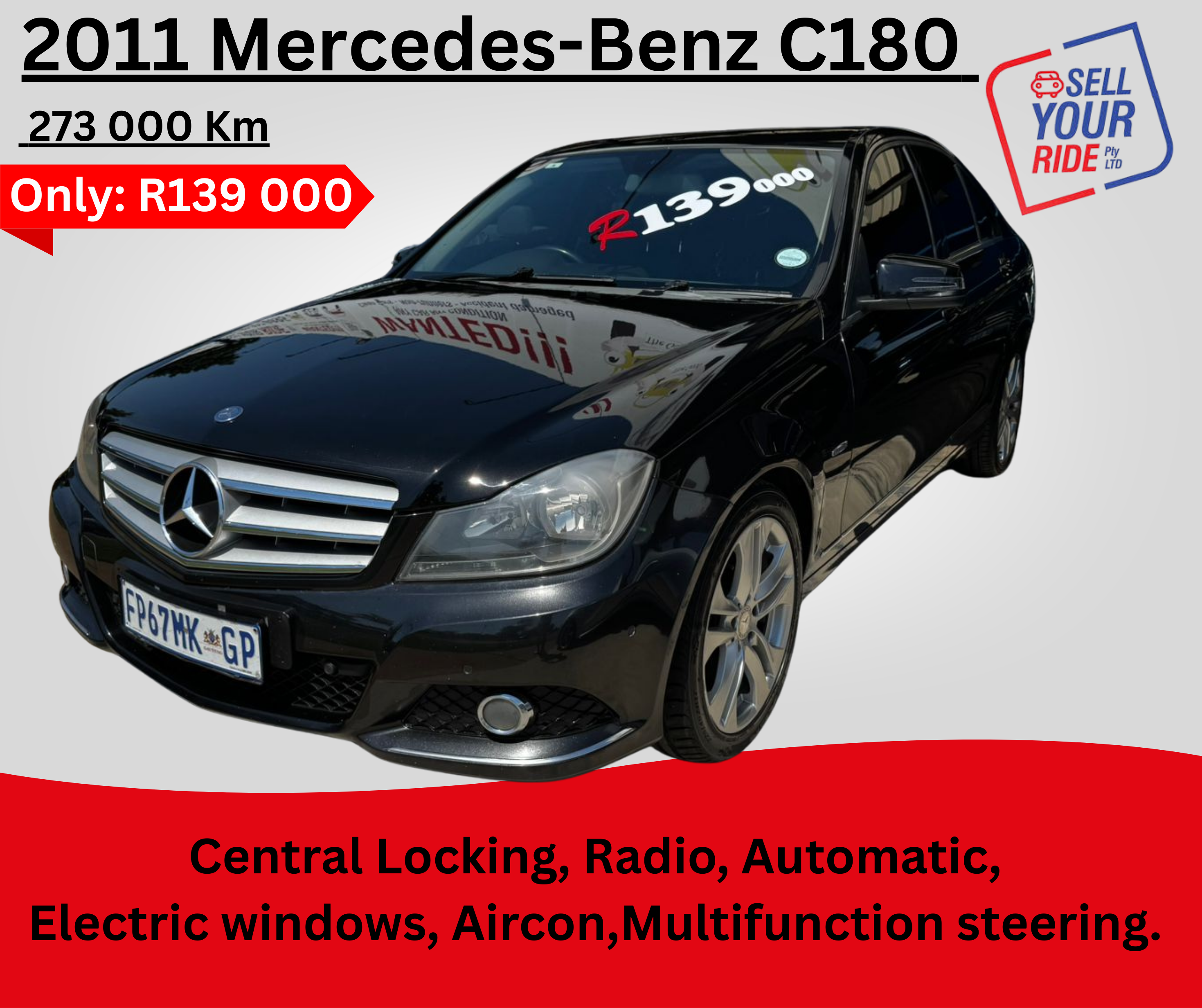 Used 2011 Mercedes-Benz C-Class C180 Avantgarde auto