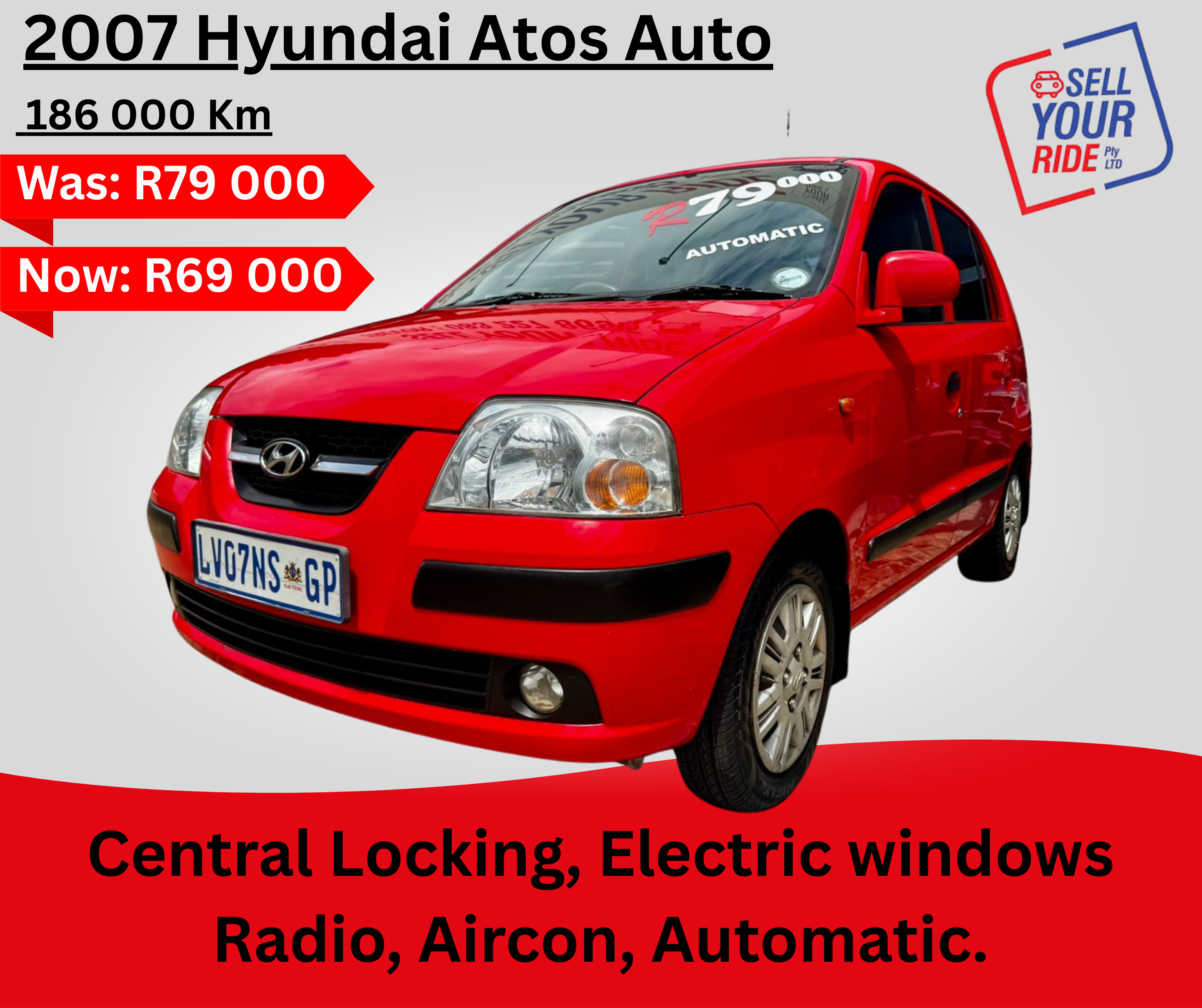Used 2007 Hyundai Atos 1.1 Motion auto