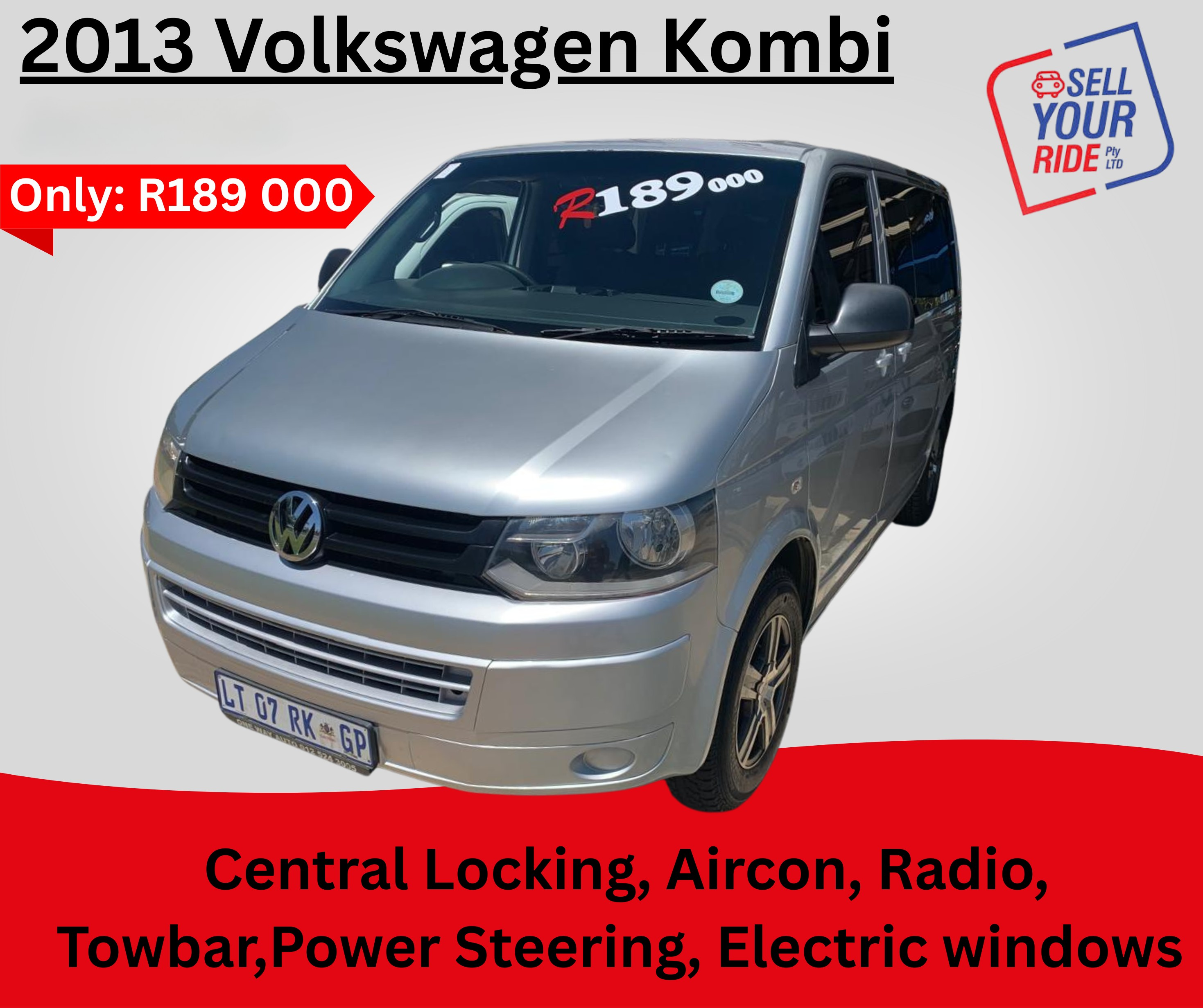 Used 2013 Volkswagen Kombi 2.0TDI 103kW SWB Trendline auto