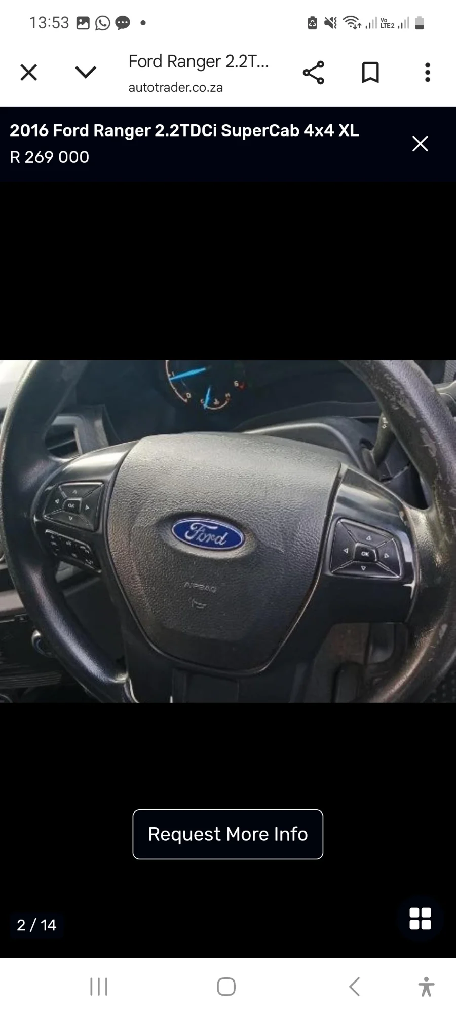 Used 2016 Ford Ranger 2.2TDCi SuperCab 4x4 XL - Private Seller Used 2016 Ford Ranger 2.2TDCi SuperCab 4x4 XL - Private Seller