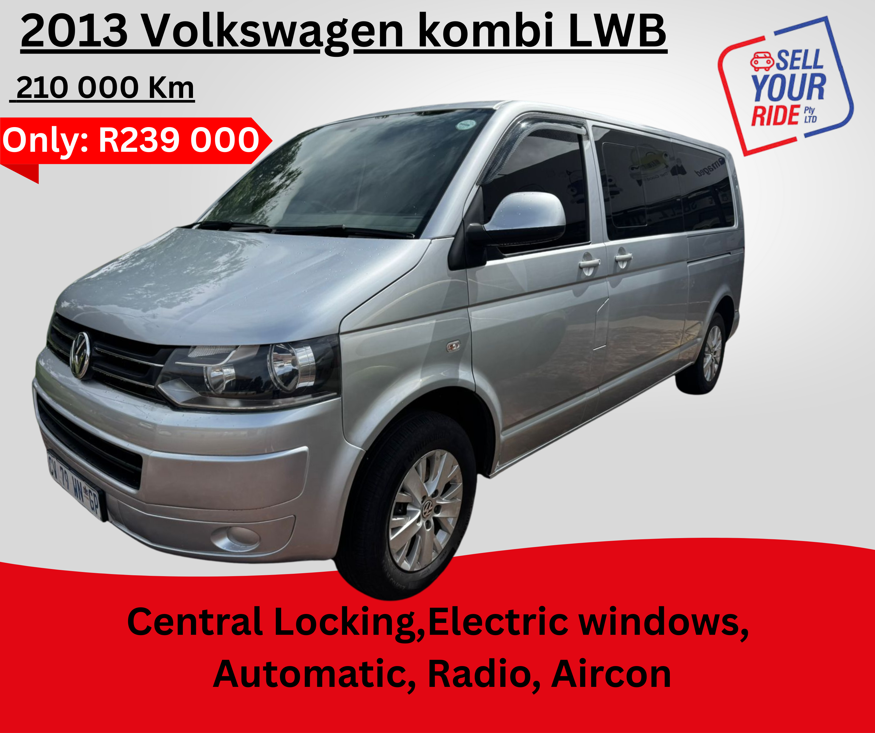 Used 2013 Volkswagen Kombi 2.0TDI 103kW LWB Comfortline auto