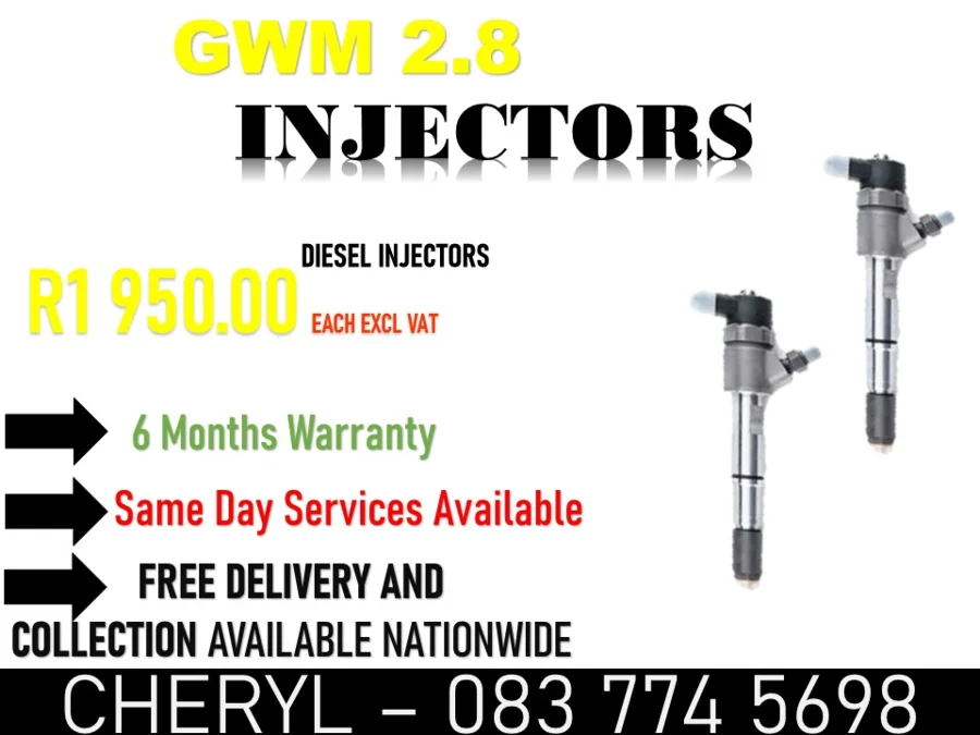 GWM 2.0 - 2.5 - 2.8 DIESEL INJECTOR FOR SALE OR RECON - Private Seller GWM 2.0 - 2.5 - 2.8 DIESEL INJECTOR FOR SALE OR RECON - Private Seller