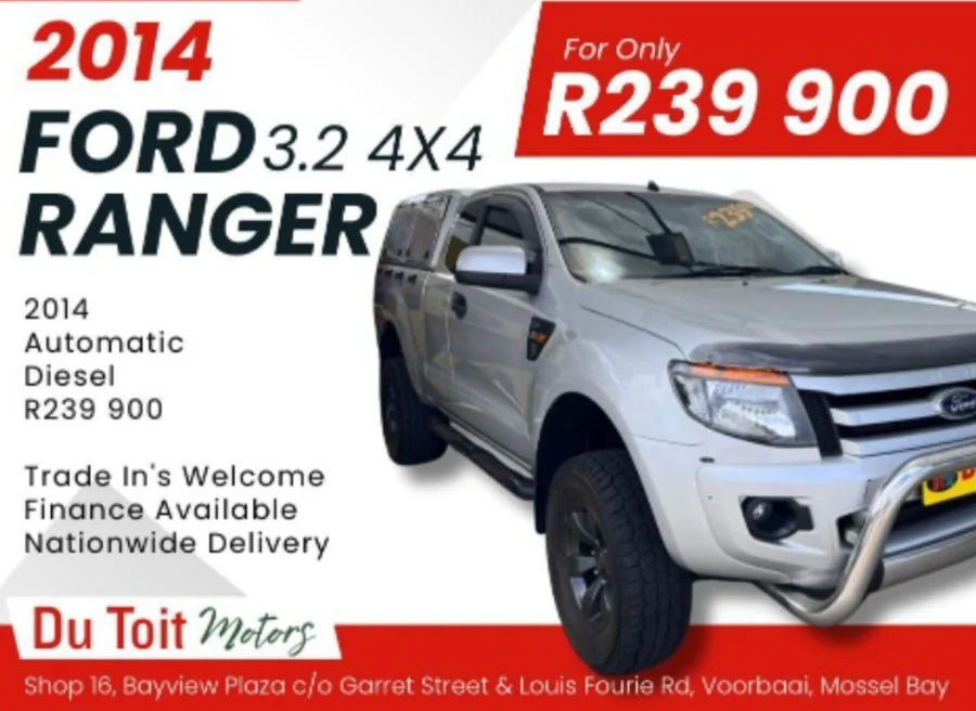 Used 2014 Ford Ranger 3.2TDCi SuperCab 4x4 XLT auto - Du Toit Motors
