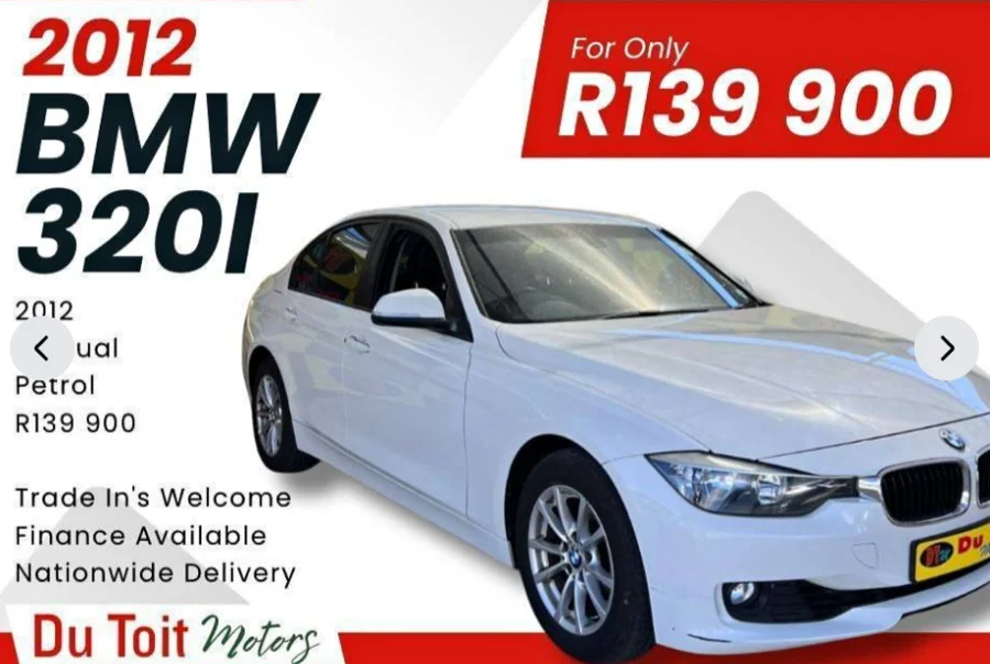 Used 2012 BMW 3 Series 320i Start - Du Toit Motors Used 2012 BMW 3 Series 320i Start - Du Toit Motors