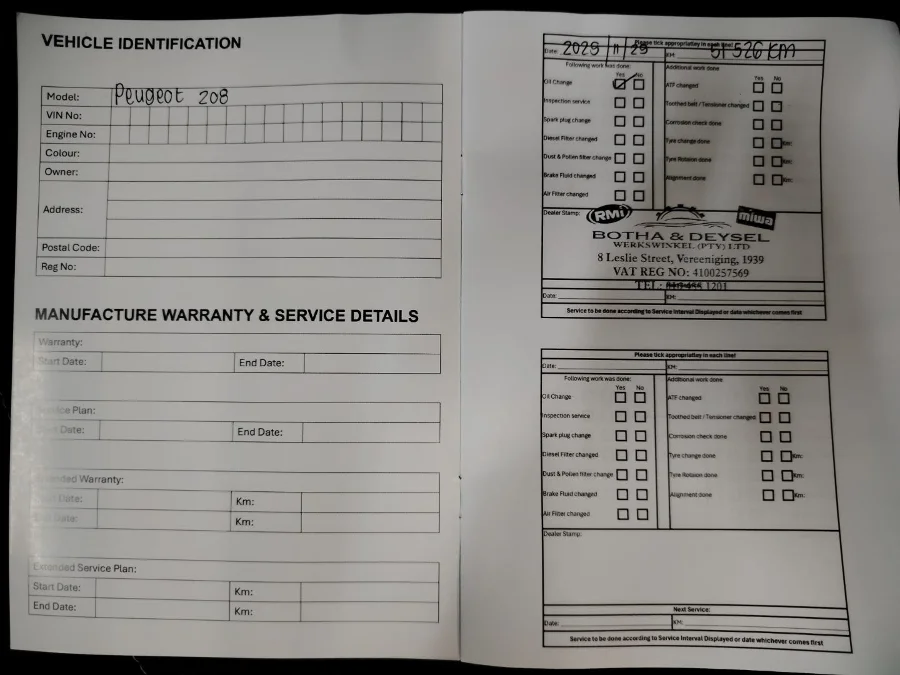 Used 2021 Peugeot 208 1.2 Allure - BOTHA AND DEYSEL EXECUTIVE MOTORS