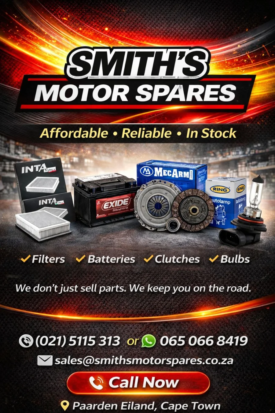Batteries, Filters and Cluches in stock - Smiths Motor Spares Batteries, Filters and Cluches in stock - Smiths Motor Spares