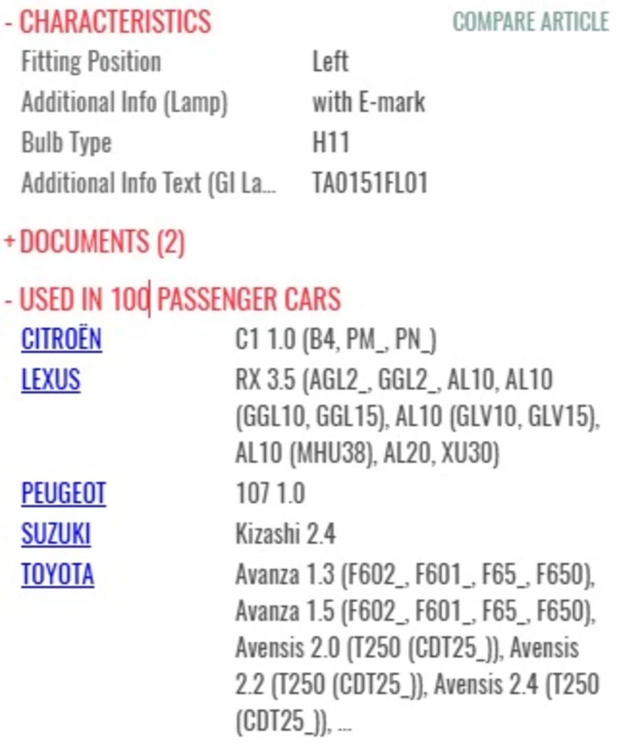 Depo TOYOTA Avanza 1.3 2009 - 2012  Left Fog Light - Smiths Motor Spares