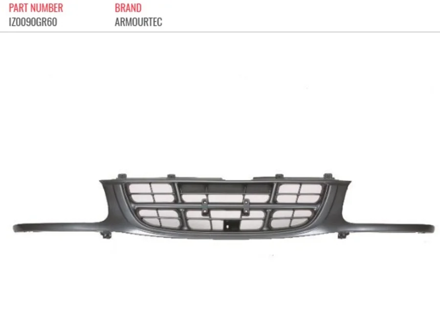 Armourtec ISUZU KB250 D-Cab 2000 - 2005 Grille - Smiths Motor Spares Armourtec ISUZU KB250 D-Cab 2000 - 2005 Grille - Smiths Motor Spares