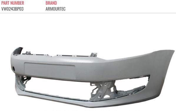 Armourtec Front Bumper VW Polo 2010-onwards