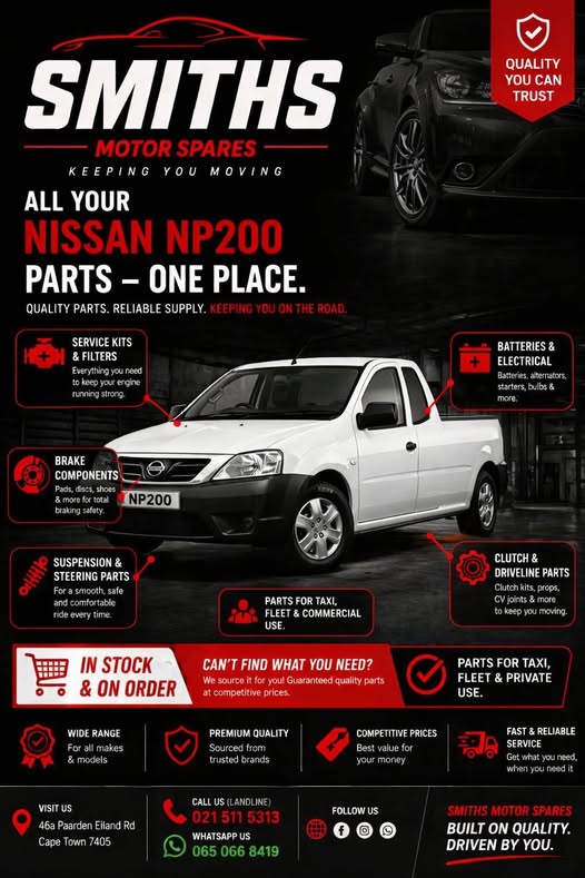 Nissan NP200 Suspension and steering parts
