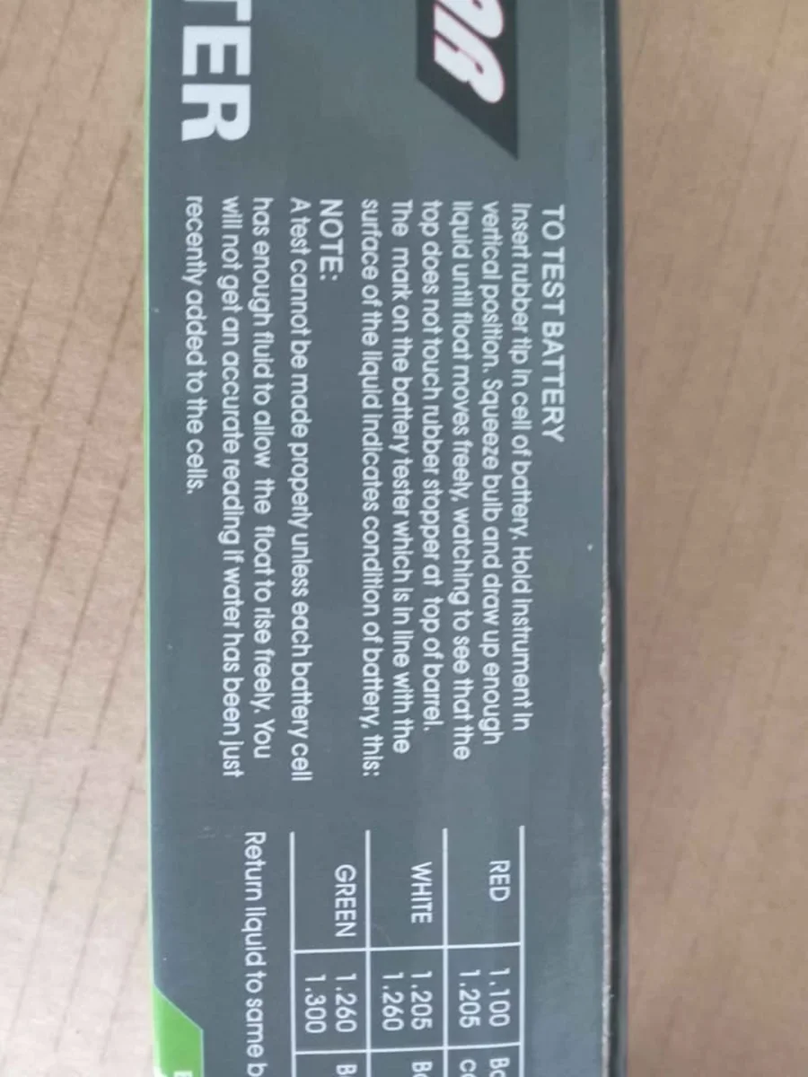 Battery Hydrometer - Smiths Motor Spares Battery Hydrometer - Smiths Motor Spares