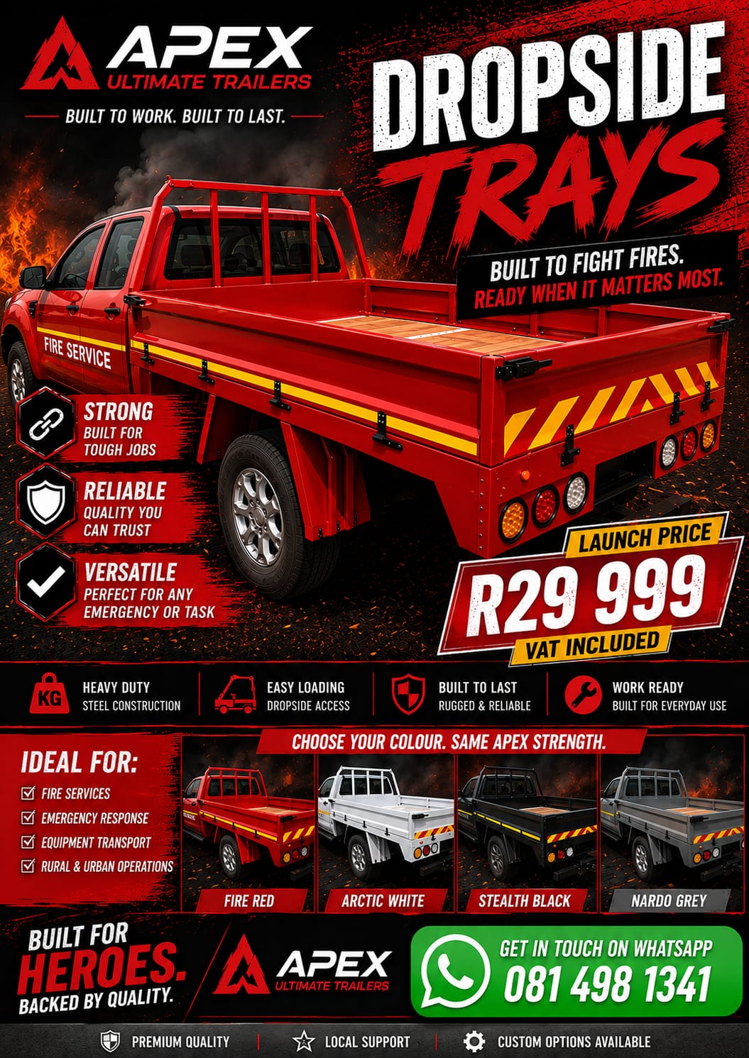 Apex Ultimate Trailers is making Dropside Trays