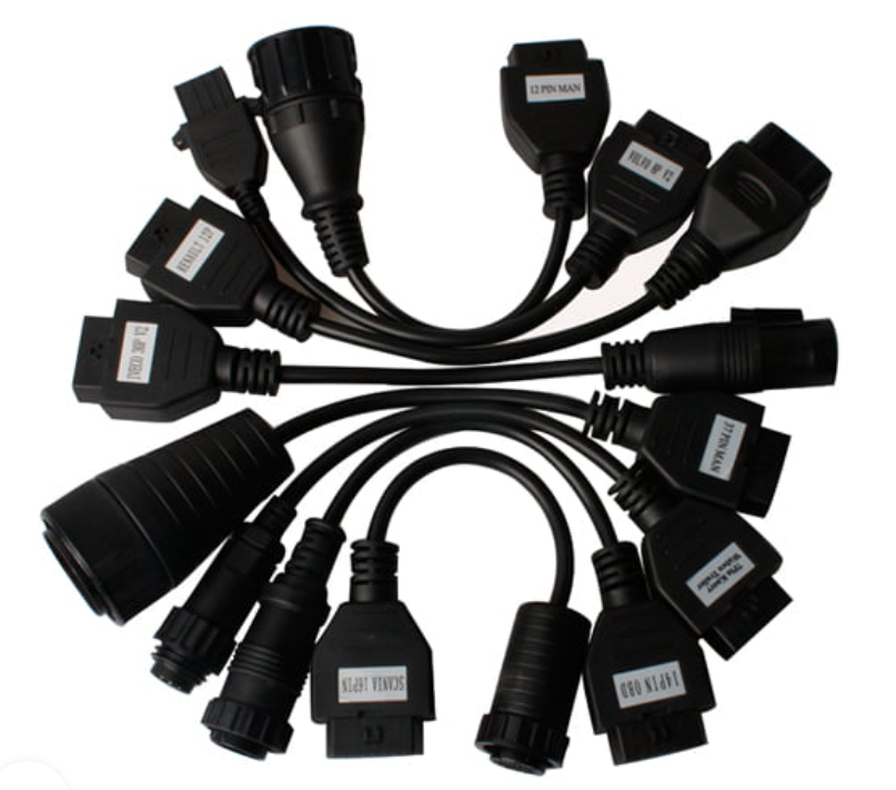 Car Auto Diagnostic Cables Set (8 Pieces)