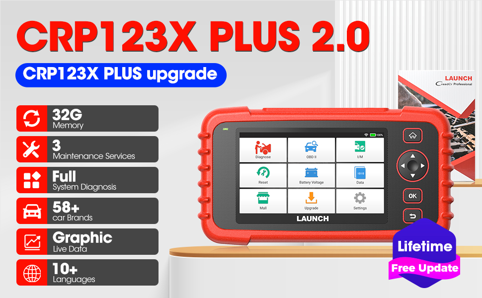 LAUNCH CRP123X PLUS Lifetime Upgrade