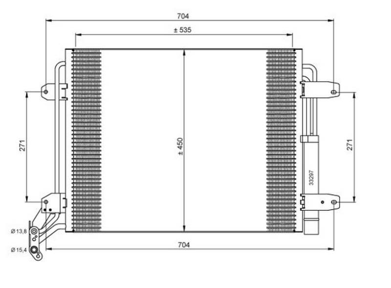 Condenser VW Tiguan 07-