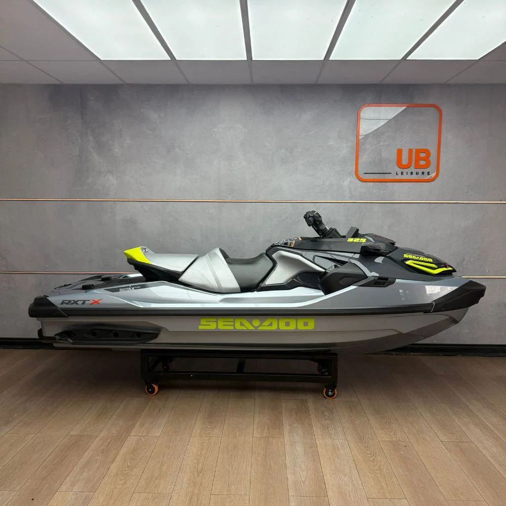 New 2026 Seadoo RXT X 325 WITH SOUND SYSTEM - ICE METAL/ MANTA GREEN