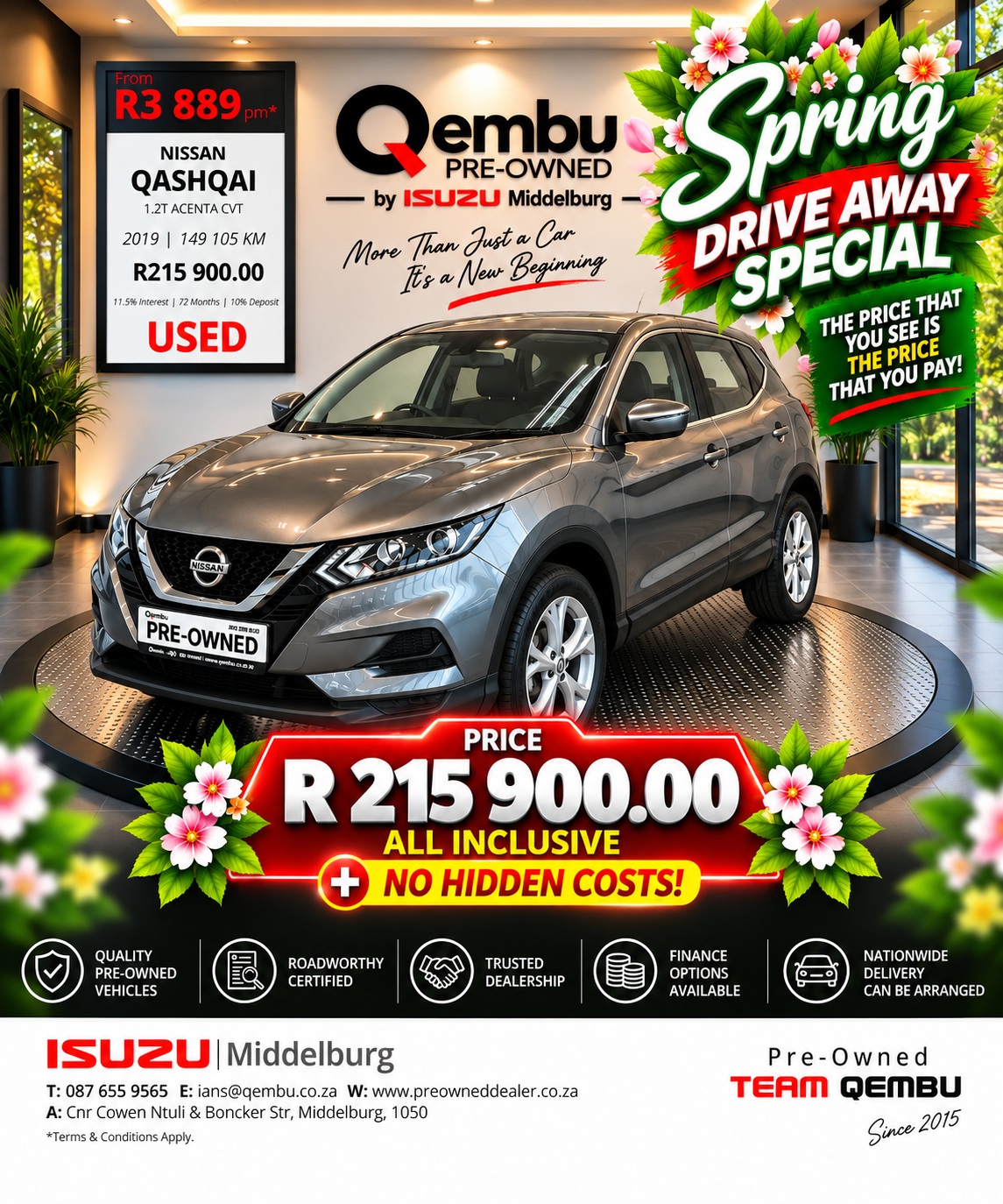 Used 2019 Nissan Qashqai 1.2T Acenta auto