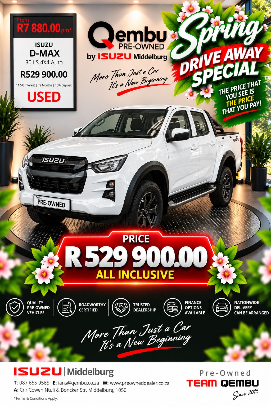 Used 2022 Isuzu D-Max 3.0TD double cab LS 4x4 auto