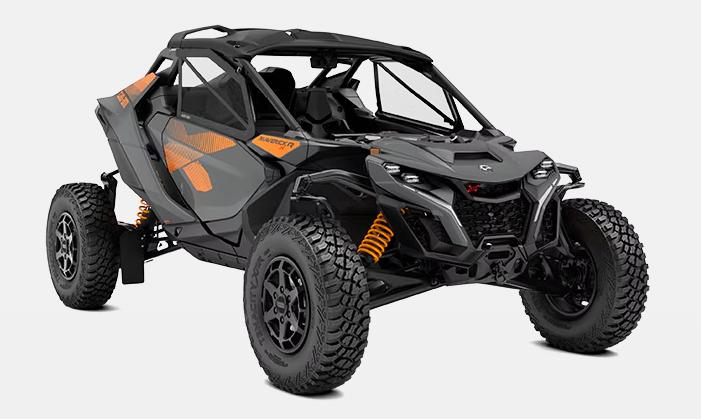 New 2026 Can-Am Maverick R X DCT – Granite Grey & Orange Crush