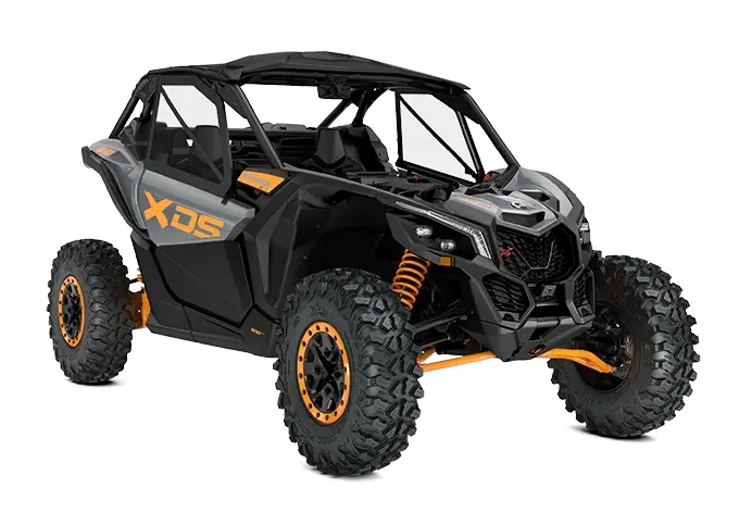 New 2026 Can-Am Maverick X3 X RS with Smart-Shox – Dolomite Grey & Orange Crush