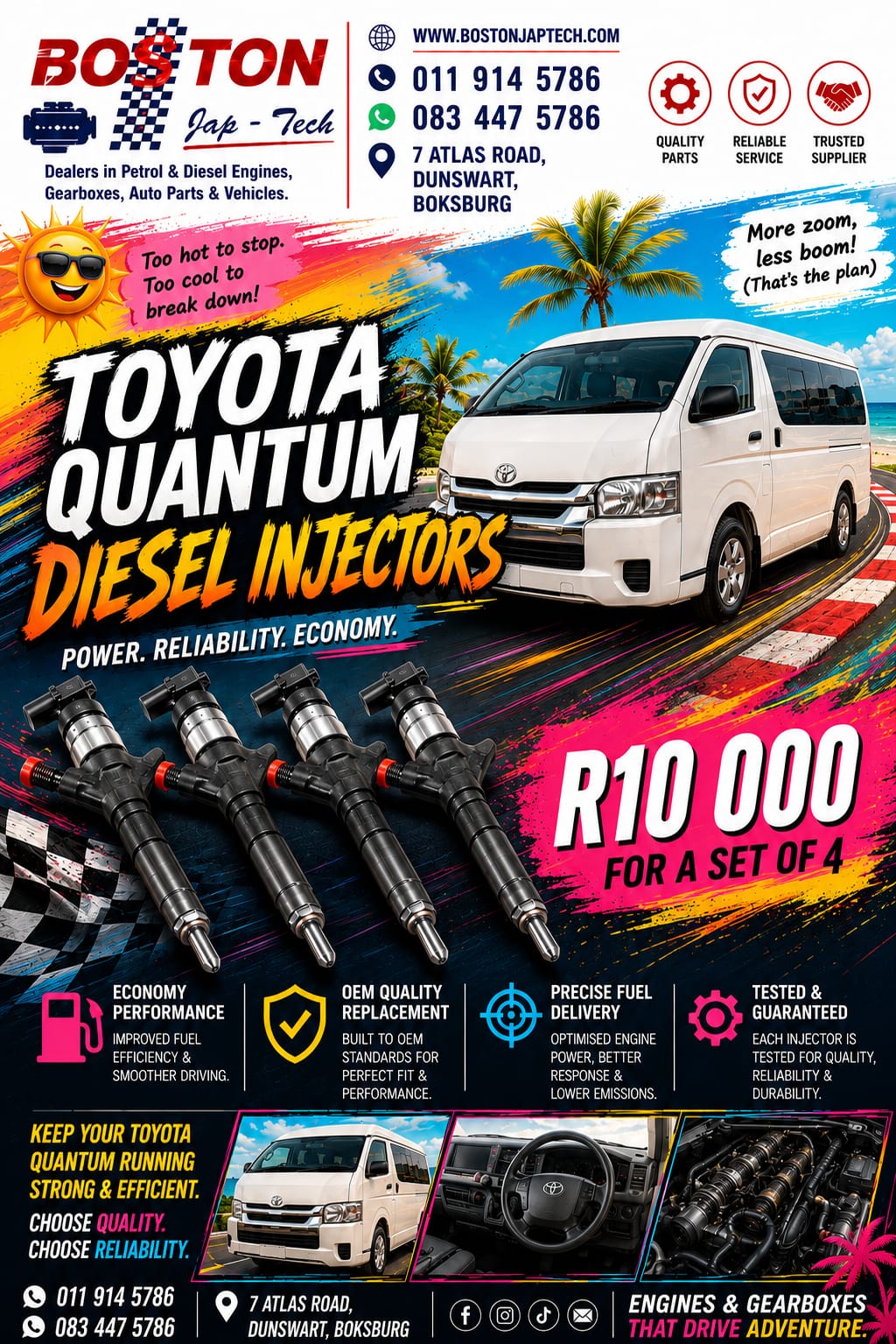 Toyota Quantum Diesel Injectors