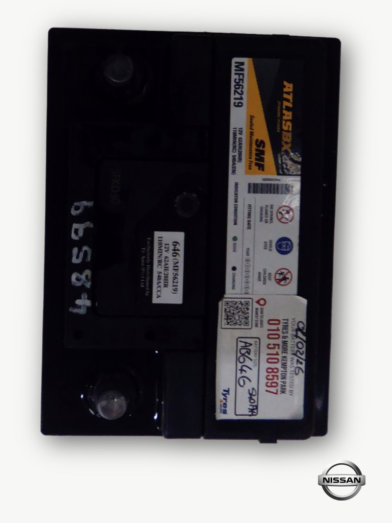 Second Hand Battery For NISSAN NP200 1.6  A/C SAFETY PACK P/U S/C