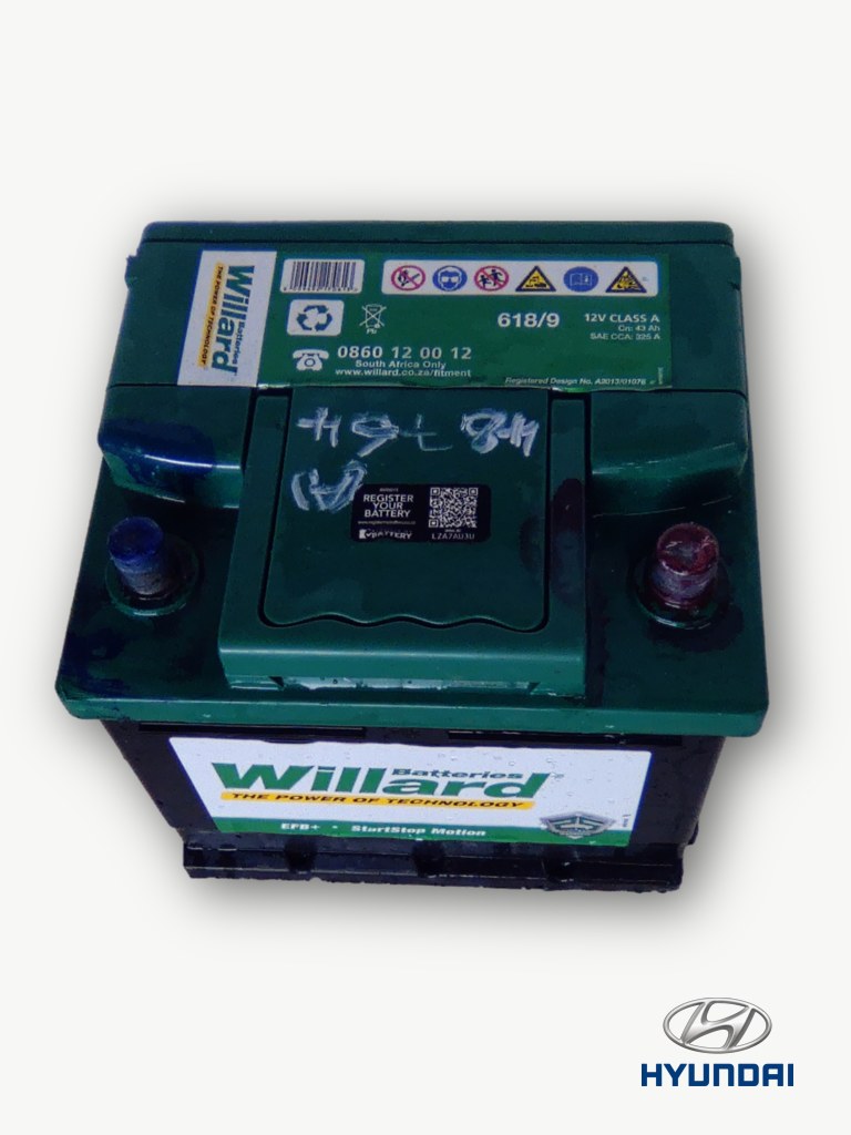 Second Hand Battery For HYUNDAI i20 1.2 FLUID