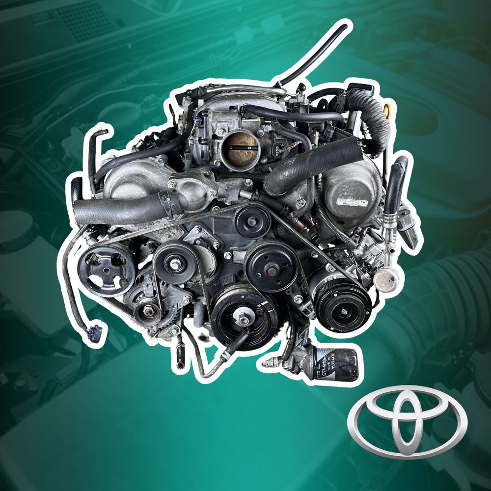 Toyota 3UZ-FE 4.3L V8 engine with gearbox and ECU included