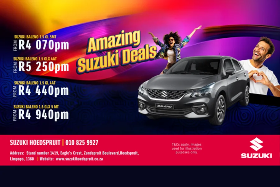 Amazing Suzuki Baleno 1.5 Deals From R4 070pm