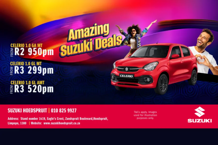 Amazing Suzuki Celerio 1.0 Deals From R2 950pm