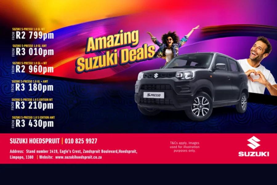Amazing Suzuki S-Presso 1.0 Deals From R2 799pm