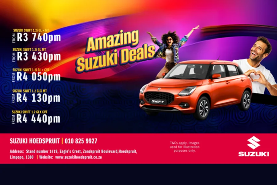 Amazing Suzuki Swift 1.2 Deals From R3 740pm