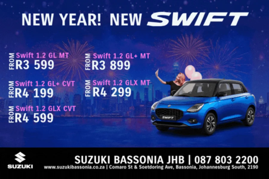 New Year! New Swift From R3 599*