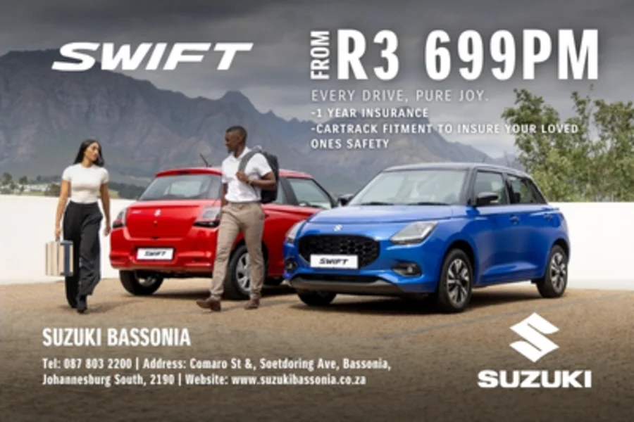 Suzuki Swift from R3 699pm