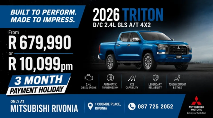 2026 Mitsubishi Triton 2.4L GLS | Mitsubishi Rivonia