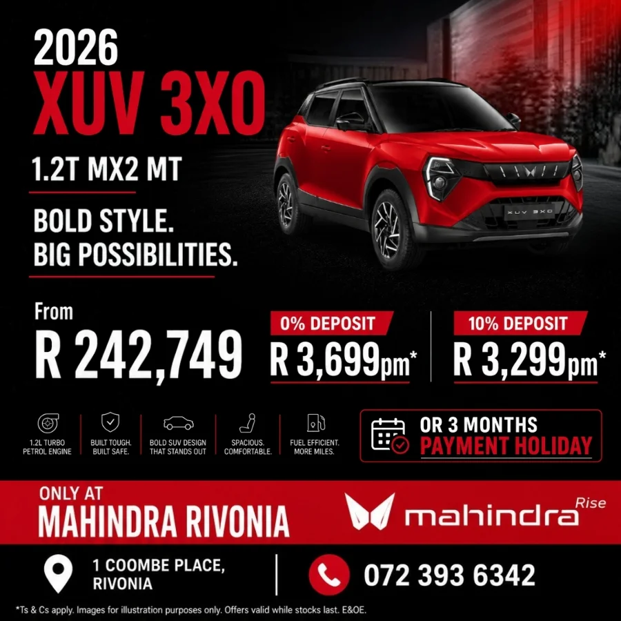 2026 Mahindra XUV 3XO | Mahindra Rivonia