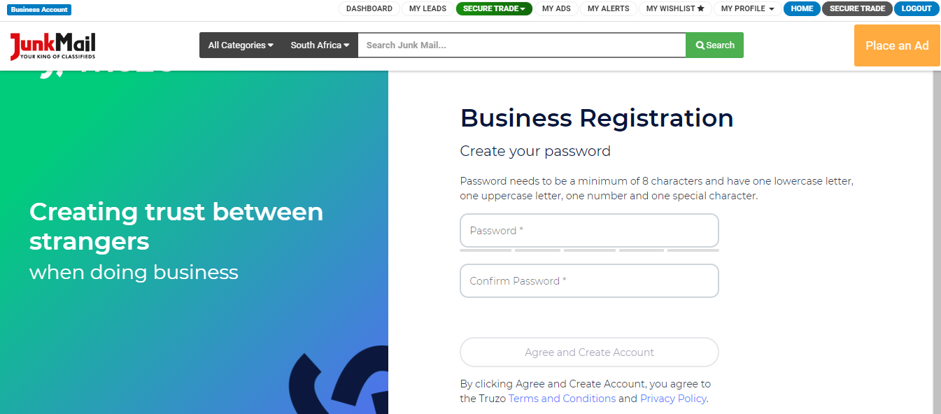 Secure Trade Business Registration | Junk Mail