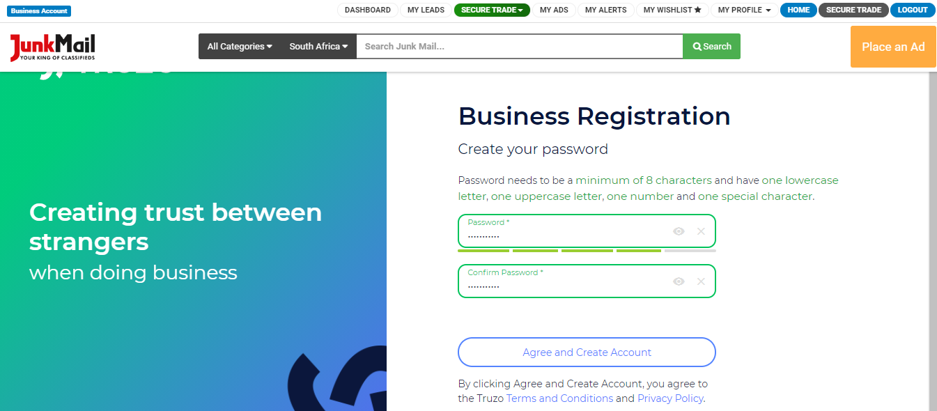 Secure Trade Business Registration | Junk Mail