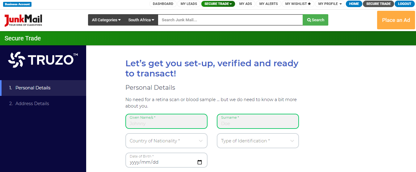 Secure Trade Business Registration | Junk Mail