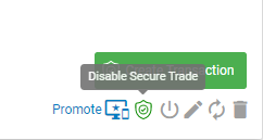 Enable or Disable Secure Trade on your Junk Mail advert