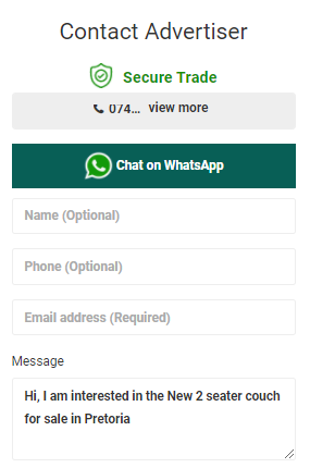 How your Secure Trade advert displays on Junk Mail